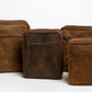Men's Full Grain Leather Messenger Crossbody Bag