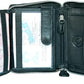 Metal Zip-Around Leather Wallet for Men