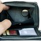 Metal Zip-Around Leather Wallet for Men