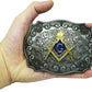 Monogram Design Fraternal Cowboy Belt Buckle