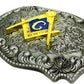 Monogram Design Fraternal Cowboy Belt Buckle