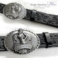 Engraved Replacement Belt Buckle - Skull & Western Motifs
