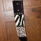 Multi-Pattern Hair-On Hide Belt - Studded Snap Buckle