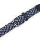 Multicolor Woven Stretch Belt with Zinc Alloy Buckle