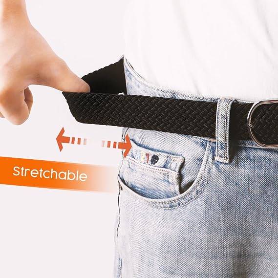 Multicolored Woven Stretch Sport Belt for Men & Women