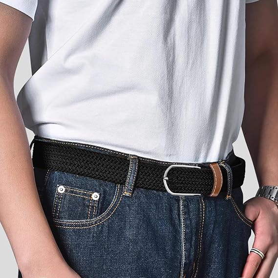 Multicolored Woven Stretch Sport Belt for Men & Women