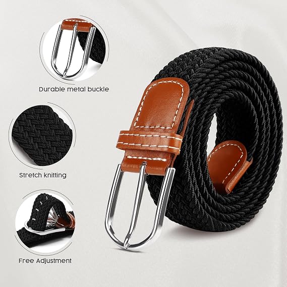 Multicolored Woven Stretch Sport Belt for Men & Women