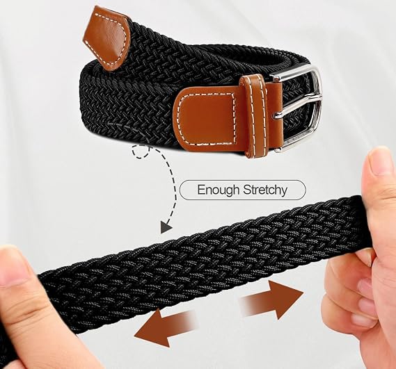Multicolored Woven Stretch Sport Belt for Men & Women