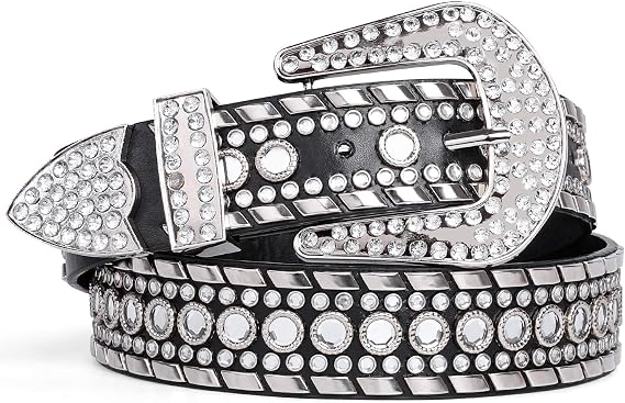 Rhinestone Screw-Lock Western Belt - Bohemian Bling Strap