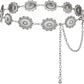 Oval Link Boho Chain Belt - Click Buckle Waist Chain