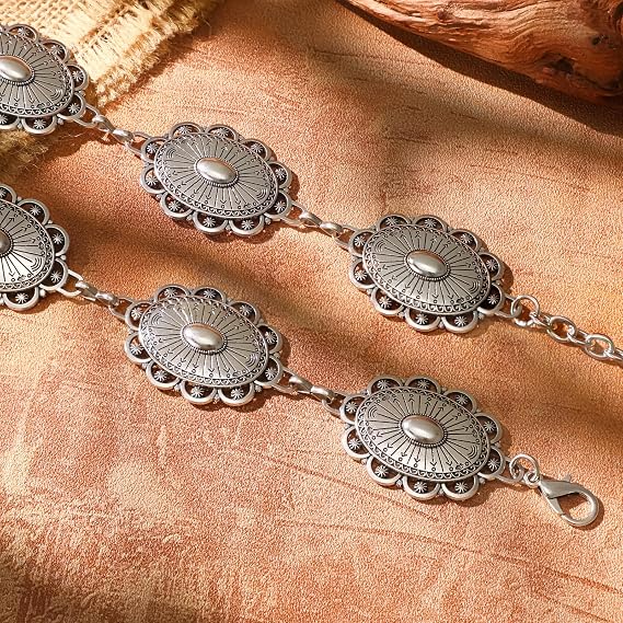 Oval Link Boho Chain Belt - Click Buckle Waist Chain