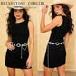 Oval Rhinestone Concho Statement Belt - Heavy Metal Bling