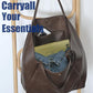 Oversized PU Leather Weekender Tote Bag