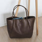 Oversized PU Leather Weekender Tote Bag