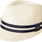 Oversized XXL Straw Fedora Hat - Packable Panama Style