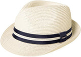 Oversized XXL Straw Fedora Hat - Packable Panama Style