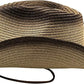 Packable Straw Cowboy Hat - Wide Brim UPF 50 Sun Hat