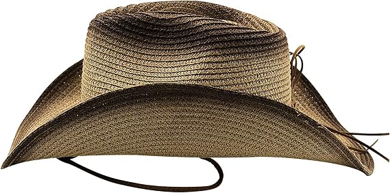 Packable Straw Cowboy Hat - Wide Brim UPF 50 Sun Hat
