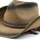 Packable Straw Cowboy Hat - Wide Brim UPF 50 Sun Hat