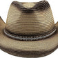 Packable Straw Cowboy Hat - Wide Brim UPF 50 Sun Hat