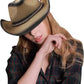 Packable Straw Cowboy Hat - Wide Brim UPF 50 Sun Hat