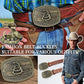 Patriotic Rattlesnake Flag Belt Buckle - Don't Tread On Me