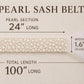 Pearl Tulle Bridal Belt & Headband - 2-in-1 Accessory