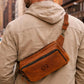 Personalized Leather Crossbody Bag – Custom Name