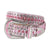 Pink Crystal Rhinestone Glitter Belt | Dazzling Glam Statement for Women