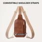 Quilted Leather Sling Bag Crossbody for Women