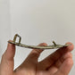 Rectangular Silver Filigree Floral Belt Buckle