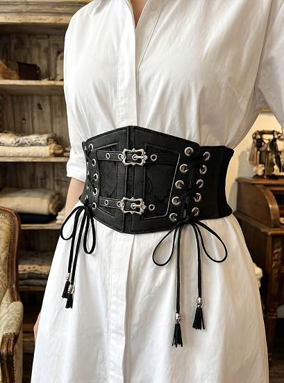 Adjustable Lace-Up Renaissance Corset Belt - Underbust Belt