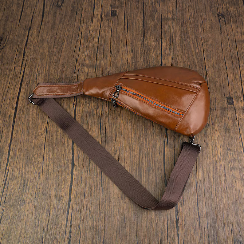Retro Leather Crossbody Phone Sling Bag