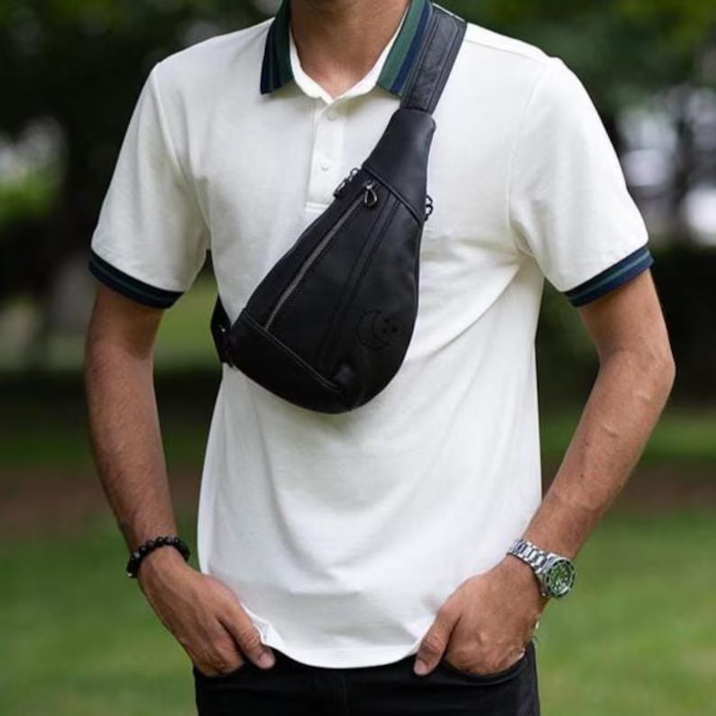 Retro Leather Crossbody Phone Sling Bag