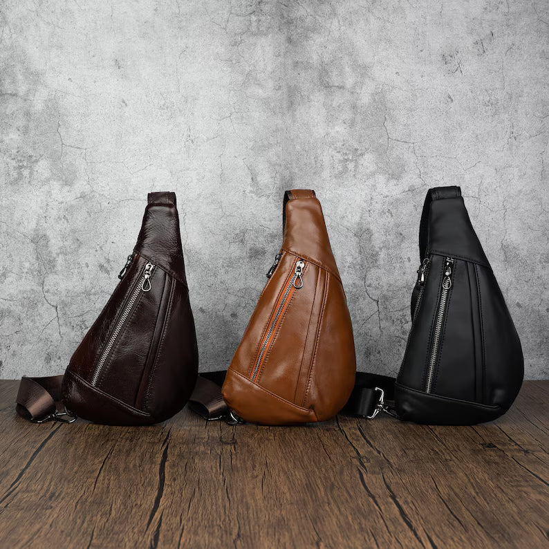 Retro Leather Crossbody Phone Sling Bag