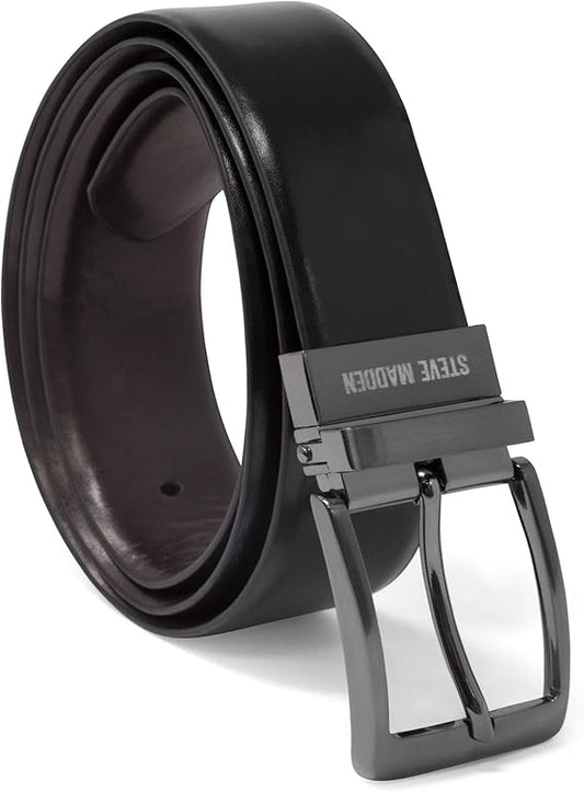 Reversible Leather Belt – Designer Burnished Style