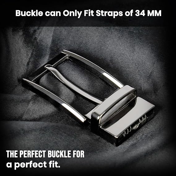 Reversible Nickel Pin Buckle - Casual & Formal Style