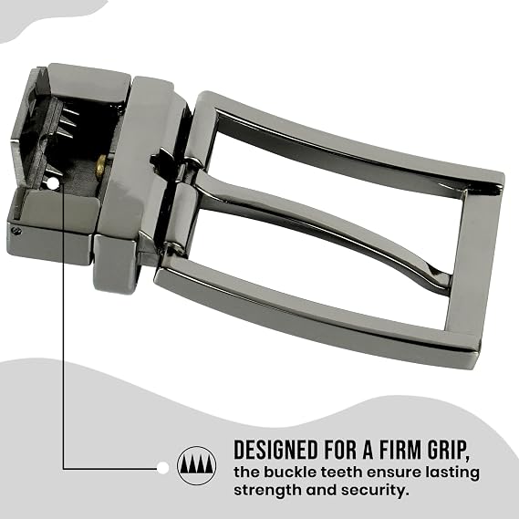 Reversible Nickel Pin Buckle - Casual & Formal Style