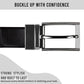 Reversible Nickel Pin Buckle - Casual & Formal Style