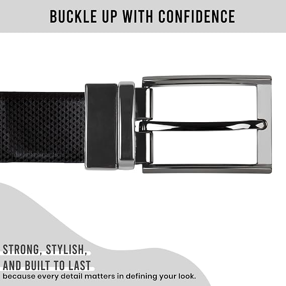 Reversible Nickel Pin Buckle - Casual & Formal Style