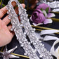 Rhinestone Applique Wedding Sash - Prom Gown Belt