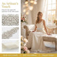Rhinestone Bead Bow Bridal Belt - Curve-Enhancing Sash