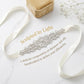 Rhinestone Bead Bow Bridal Belt - Curve-Enhancing Sash