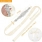 Rhinestone Bead Bow Bridal Belt - Curve-Enhancing Sash