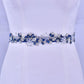 Rhinestone Beaded Bridal Belt - Crystal Sash for Gowns