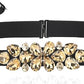 Rhinestone Beaded Formal Stretch Belt - Sparkly Waist Belt