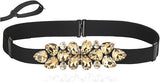 Rhinestone Beaded Formal Stretch Belt - Sparkly Waist Belt