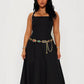 Rhinestone Diamond Concho Chain Belt - Bling Waist Chain