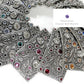 Rhinestone Crystal Rectangle Buckle - Jet Black Accent