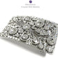 Rhinestone Crystal Rectangle Buckle - Jet Black Accent